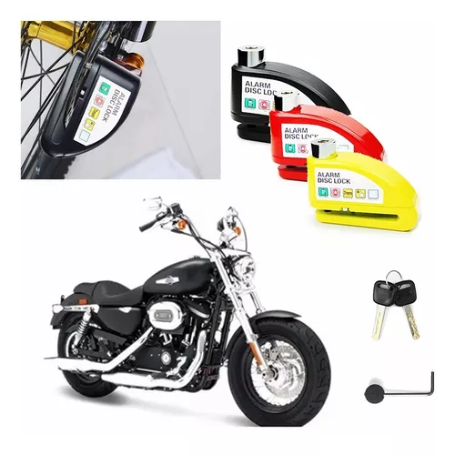 Candado Para Bicicleta Moto Motocicleta 6mm Lock Pin Con Alarma Bloqueo de  Disco