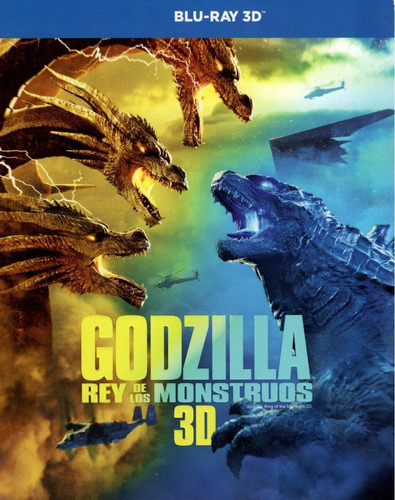 Godzilla 2 Dos El Rey De Los Monstruos  Pelicula Blu-ray 3d 