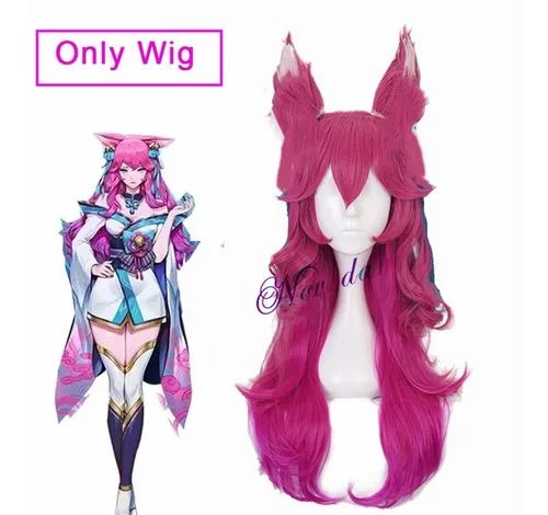 Lol Spirit Blossom Ahri Cosplay Tail Costume Lol Ahri Wig Ha