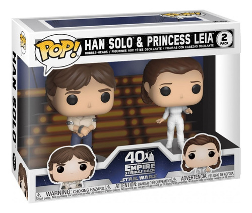 Funko Pop! Star Wars - Han Solo & Princess Leia 2 Pack