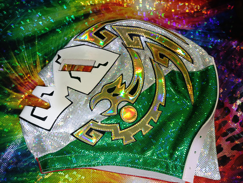Mascara Galeno Jr Luchador Semiprofesional Tricolor