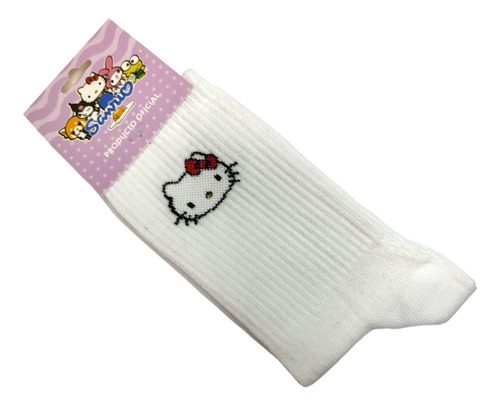 Par Medias Largas Puño Hello Kitty Licencia Oficial Sanrio