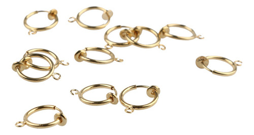 24pcs Hombres Mujeres Plata / Oro Aro Falso Nariz Labio