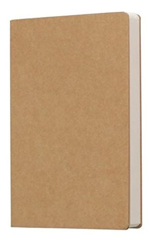 Kraft Cover - Cuaderno De Dibujo En Blanco, 3.53 oz, 112 Hoj