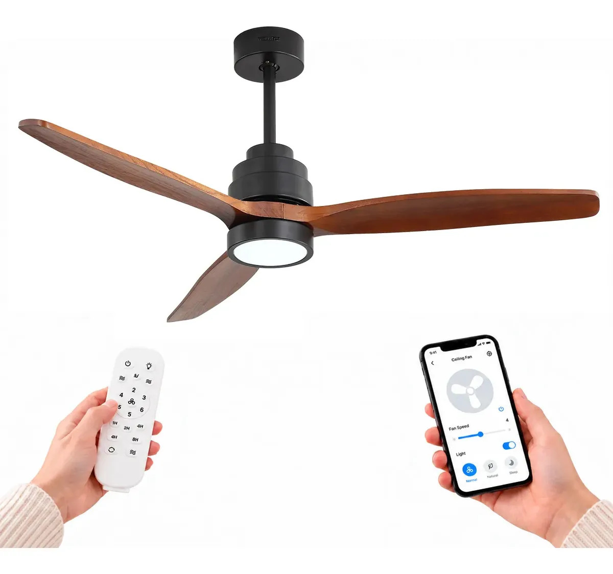 Ventilador de Techo Smart WINDSTYLE JAMAICA con Luz LED CCT y Wi-Fi