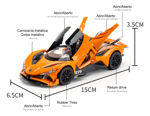 Solvify Gumpert Apollo Project Evo Miniatura Metal