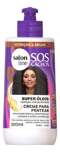 Creme Para Pentear S.o.s Cachos Super Óleos Salon Line 300ml