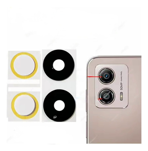 Cristal Camara Trasera Moto G53 /xt2335-2 Adhes Preinstalado