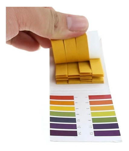 Imagen 4 de 10 de Papel Tornasol Medidor De Ph Paquete De 80 Tiras