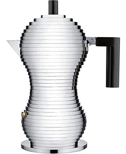 Alessi Mdl02 / 3 B  Pulcina  Placa De Cocina Espresso 3 Taza