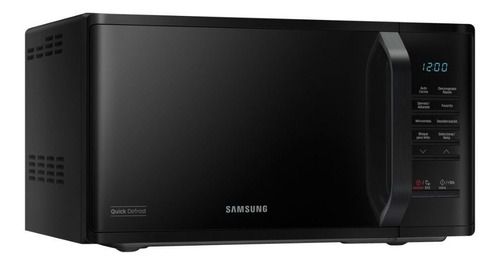Imagen 4 de 6 de Microondas Negro Con Esmalte Cerámico 23l