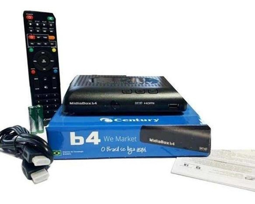 Receptor Digital Hd Century Mídia Box Hdtv B4 Sem Conversor