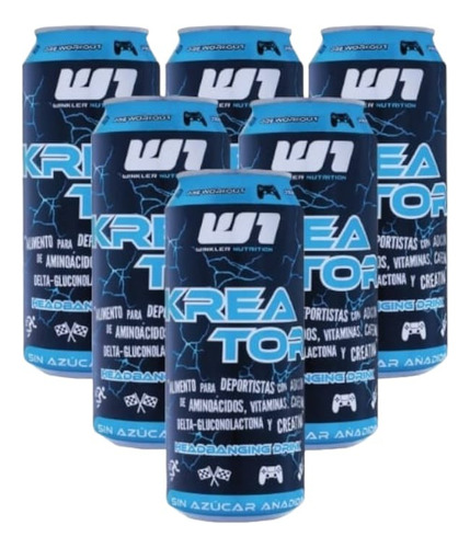 Pack 6 Energeticas Kreator Blueagression - Winkler Nutrition