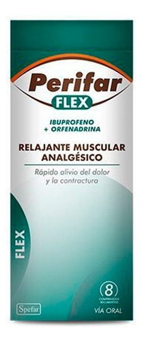 Perifar® Flex X  8 Comp - Relajante Muscular Analgesico