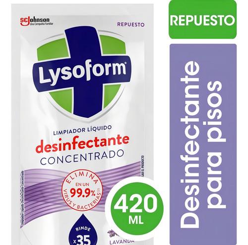 Limpiador Lysoform Lavanda Concentrado en recarga