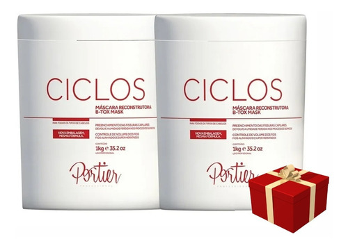 2 Máscara Portier Btox Ciclos 1 Kg