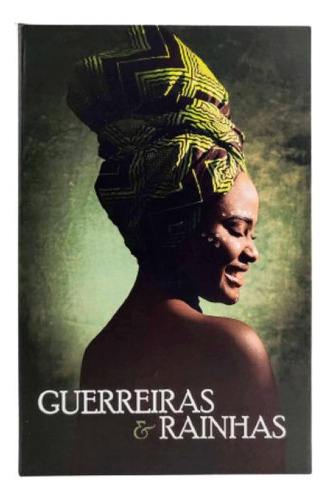 Caixa Livro Decorativa Preta Guerreiras E Rainhas 26x17x4cm