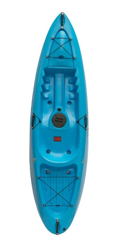 Kayak Sit On Top Kai Combo 1 Cajon Respaldo Rigido Posa Caña Color Celeste