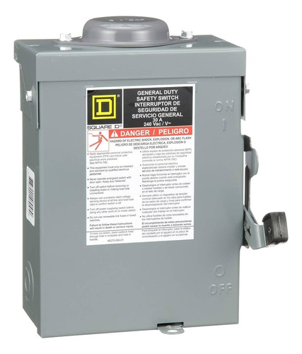 Interruptor De Seguridad Square D S/pf Du221rb