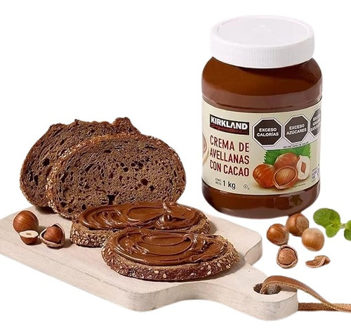 Crema De Avellanas Cacao Kirkland 1kg Sin Gluten Tipo Nutela