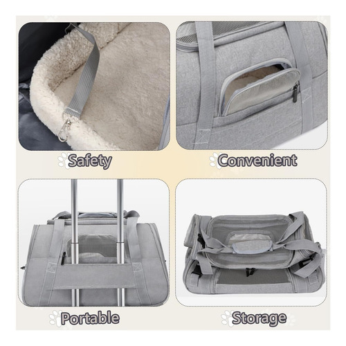 Bolsa Transportadora Gatos Plegable, Mochila Para Mascotas