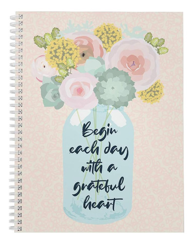 Tapa Blanda Grateful Heart 8.5  X 11  Cuaderno/diario E...