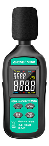 Aneng Medidor De Ruido Digital 35-135 Db Lcd Screen Medidor