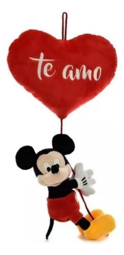 Mickey De Peluche Original Disney® Sobre Corazón 