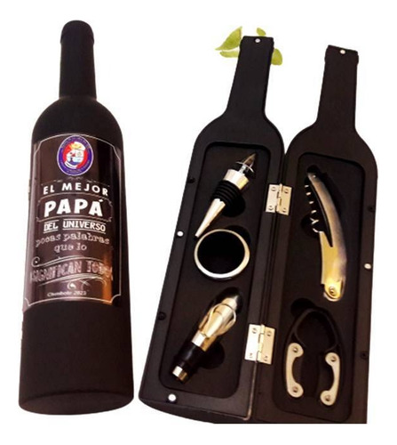 Dia Del Padre,botella Accesorio Para Vino Personalizadas,