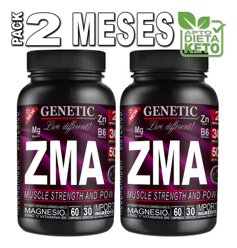 Zinc Magnesio Vita B6 Precursor De Testosterona Zma Genetic