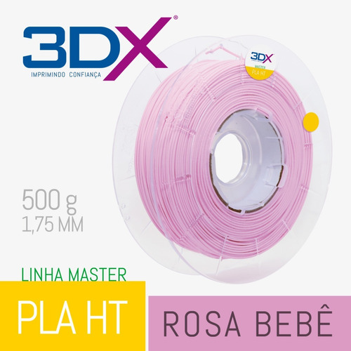 Filamento Pla Ht 500g 1,75 Rosa (rs Evrs002)