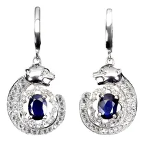 Comprar Aretes De Zafiros Naturales  Jx183