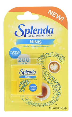 Splenda® Endulzante Sin Calorías, Minis, 200 Conde