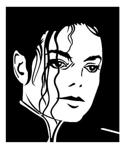 Vinilo Decorativo Michael Jackson Primer Plano