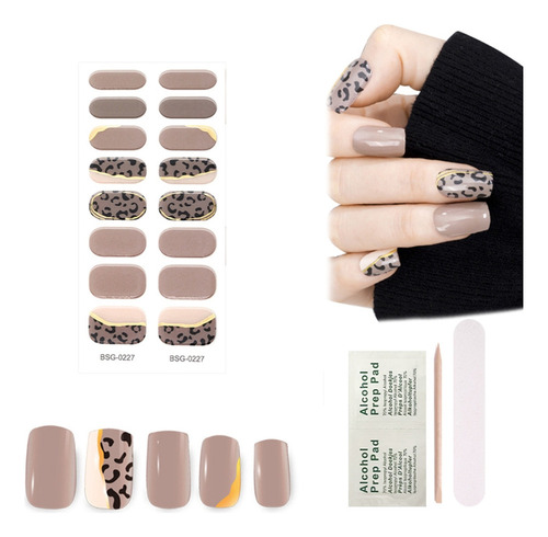 (bsg251) Pegatinas De Esmalte De Uñas De Gel Curado Con Dise