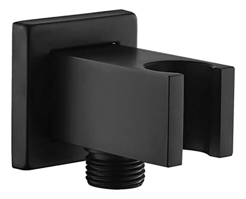 Imagen 1 de 6 de Codo De Pared Con Soporte Para Ducha De Mano, De Latón, Cuad