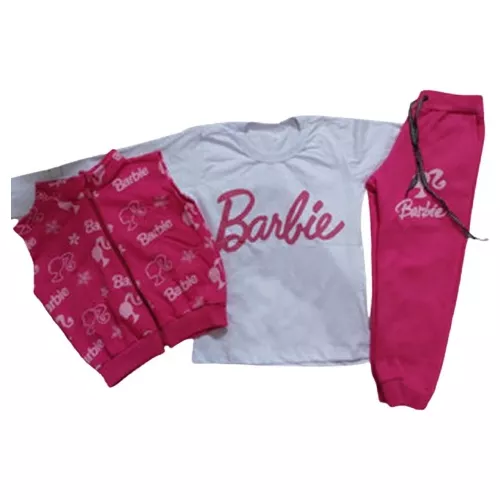 Conjunto Colegial Bebê Infantil Barbie Roupa Barbie Menina