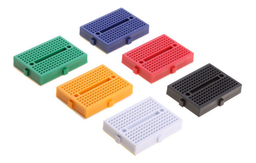 6pcs Mini De Cortar Sin Soldadura Syb-170 Mini Breadboard