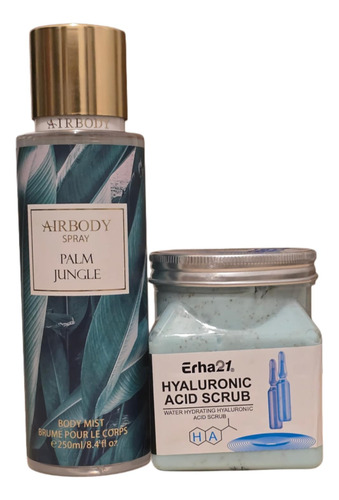 Kit Body Mist Palm Jungle + Exfoliante Mist Corporal