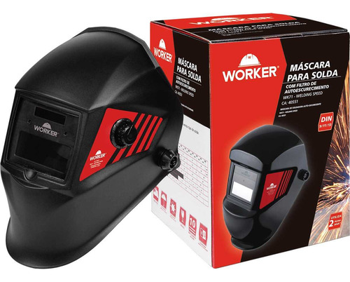 Máscara De Solda Automática Auto Escurecimento Com Regulagem