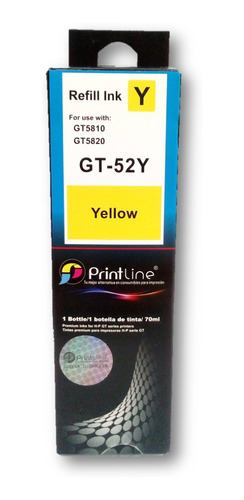 Tinta Hp Gt52 Gt51 Compatible Gt-5820-5810 Printline 