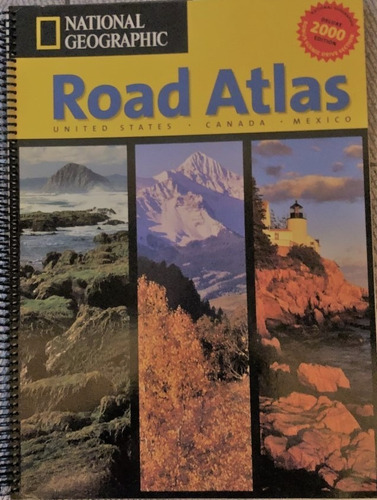 Road Atlas National Geografic Impreso 2000 Perfecto Estado