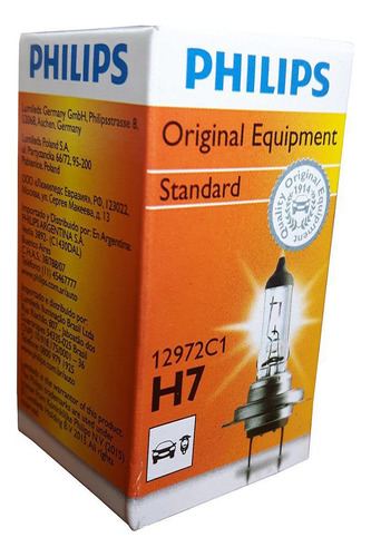 Lampada Philips H7 Standard 3200k 55/60w 12972
