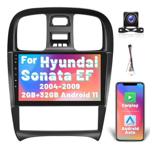 Para 2004-09 Hyundai Sonata Ef Radio Android 11 Car Estéreo