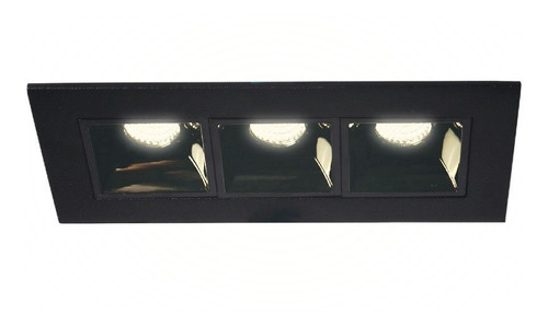 Lámpara Mini Cardan Led, Negro, 7w, Incrustar Interior
