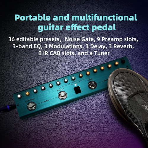 Pedal De Guitarra Multiefectos - Guitarra Eléctrica Digital