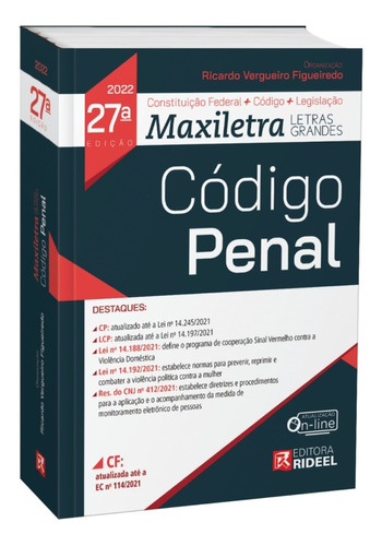 Código Penal Maxiletra Rideel - Edição Atualizada