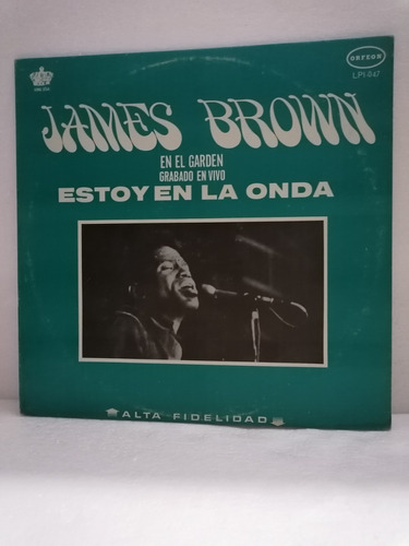 Disco Vinil Lp 33rpm  James Brown---estoy En La Onda