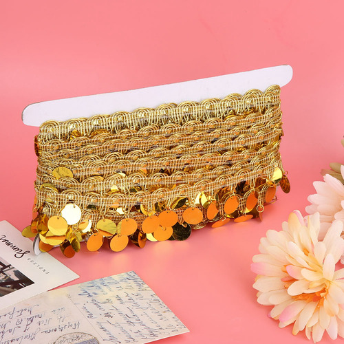 12# Golden Belly Scarf Dance Tassel Belt Round Coin Hip
