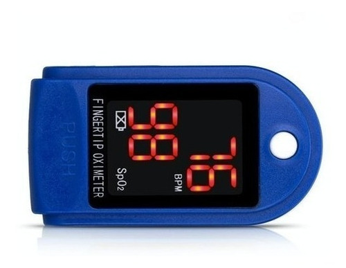 Imagen 5 de 5 de Oxímetro de pulso para dedo Fingertip Pulse LK87 blanco/azul